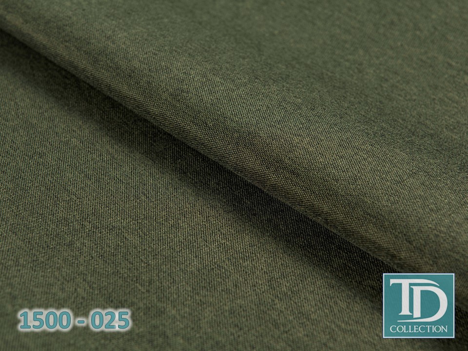 Портьера под лен "Орлеан" (Темно-оливковый оттенок)