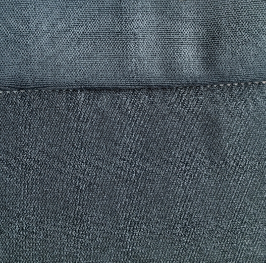 Портьера с фактурным плетением "Батерст" (Сине-графитовый оттенок)