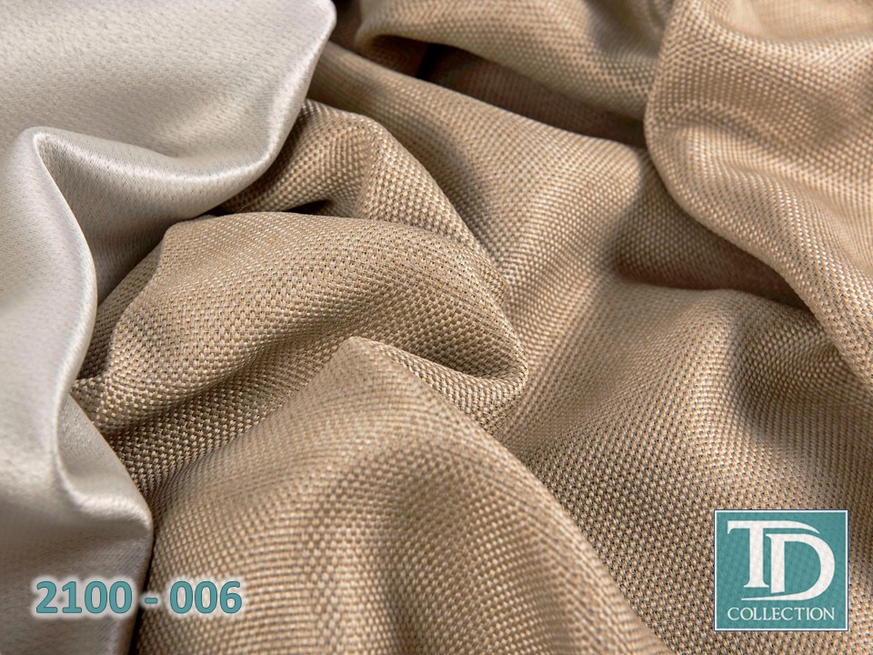 Портьера блэкаут c фактурой "Рогожка" (Песочного оттенка)