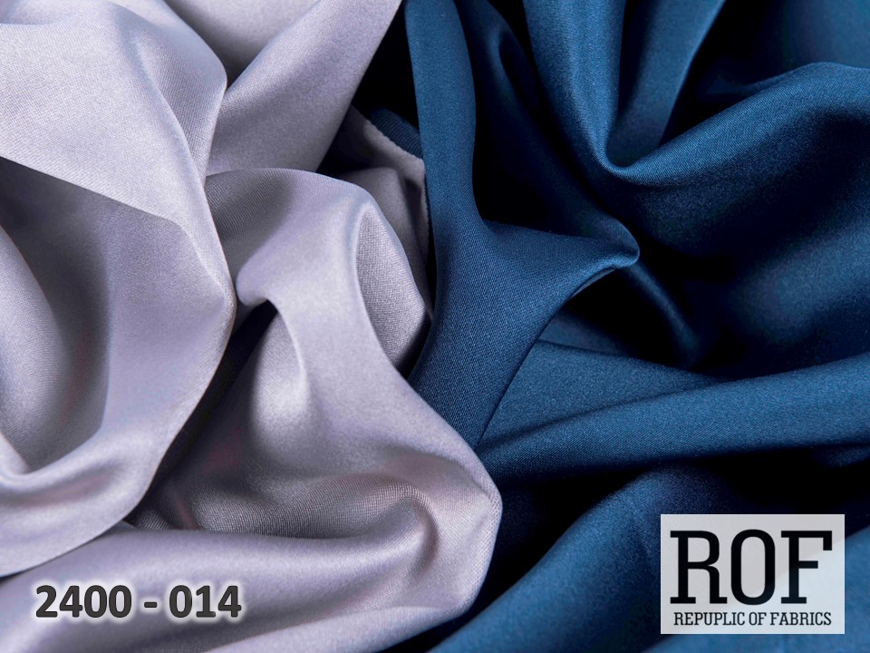 Портьера - двухцветный Блэкаут "Палермо" (Серый / Синий)