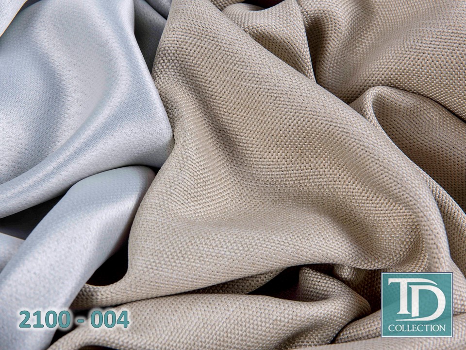 Портьера блэкаут c фактурой "Рогожка" (Бежевый оттенок)