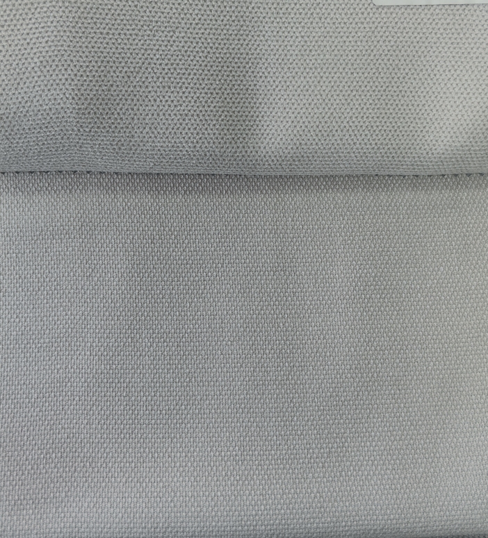 Портьера с фактурным плетением "Батерст" (Теплый светло-серый оттенок)