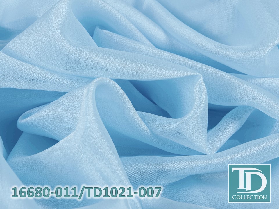 Тюль - облегченный креп (Голубой оттенок)