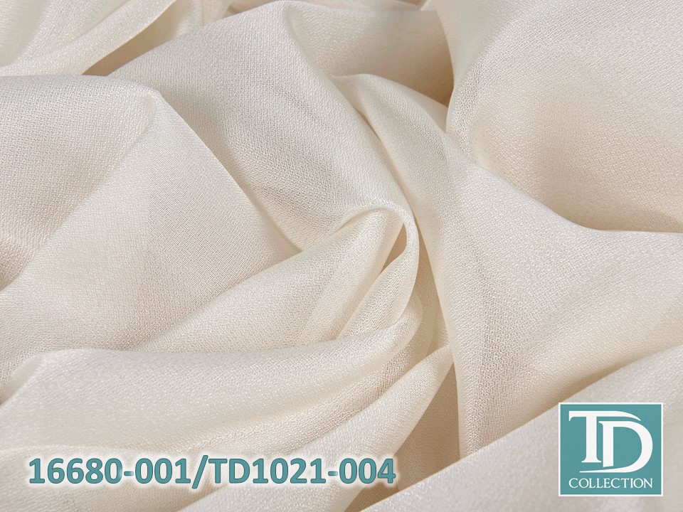 Тюль - облегченный креп (Сливочный оттенок)