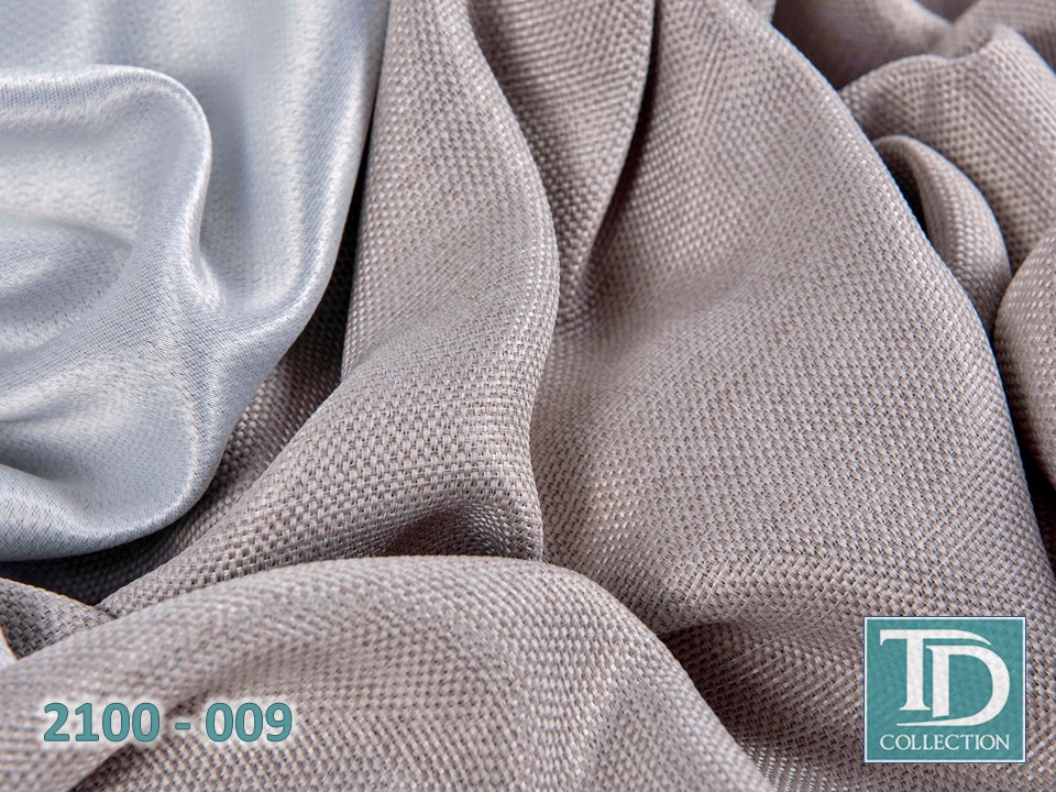 Портьера блэкаут c фактурой "Рогожка" (Дымчатый оттенок)